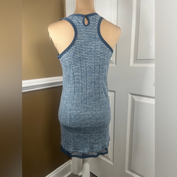 7 For All Mankind Blue and White Striped Dress Size XL - Picture 4 of 8